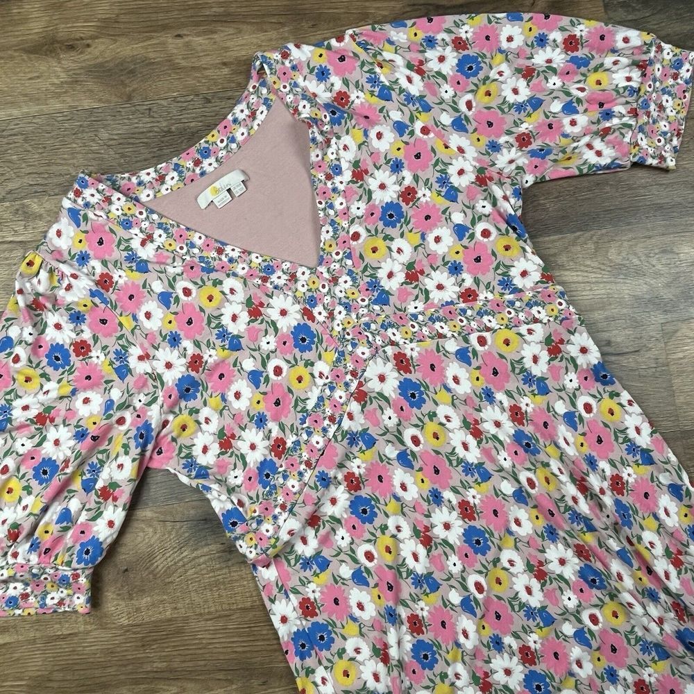 Boden Colorful Floral Midi Dress
